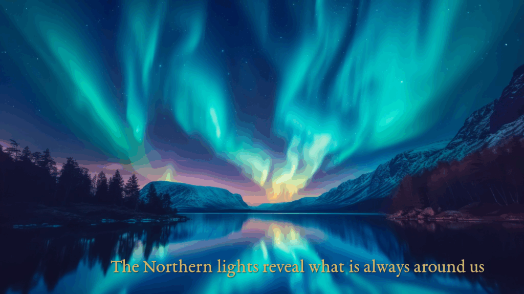 The Northern Lights reveal what is always around us